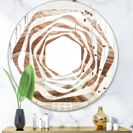 Crystals minerals and stones - Modern Round or Oval Wall Mirror - Whirl