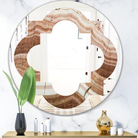 Crystals minerals and stones - Modern Round or Oval Wall Mirror - Quatrefoil