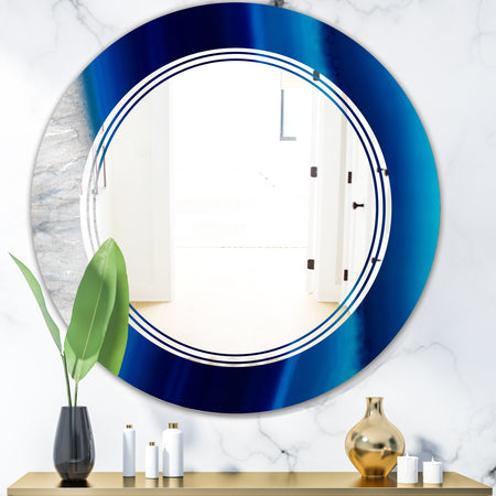 Crystal Stones - Modern Round or Oval Wall Mirror - Triple C