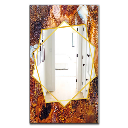 Brown Moss Agate - Modern Mirror - Frameless Contemporary Wall Mirror