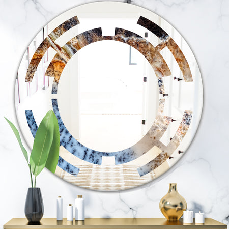 Close Up - Modern Round or Oval Wall Mirror - Space