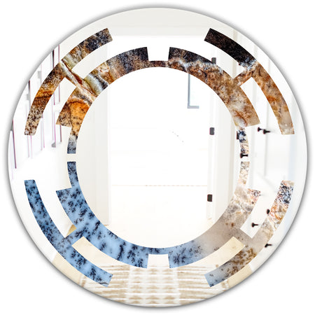 Close Up - Modern Round or Oval Wall Mirror - Space