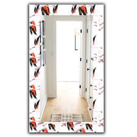 Flamingo Tropical - Traditional Mirror - Frameless Vanity Mirror
