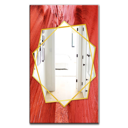 Grand Escalante National Park Canyon Sandstone - Traditional Mirror - Frameless Wall Mirror