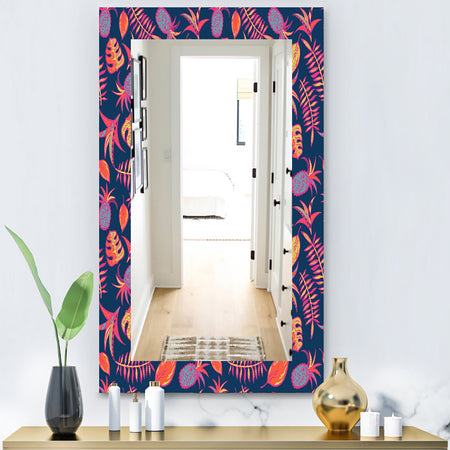 Tropical Mood Pineapple 1 - Bohemian and Eclectic Mirror - Vanity Mirror