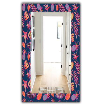Tropical Mood Pineapple 1 - Bohemian and Eclectic Mirror - Vanity Mirror