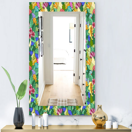 Tropical Mood Foliage 1 - Modern Mirror - Wall Mirror