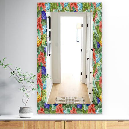 Tropical Mood Foliage 2 - Traditional Mirror - Wall Mirror