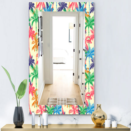 Tropical Mood Foliage 3 - Bohemian and Eclectic Mirror - Vanity Mirror