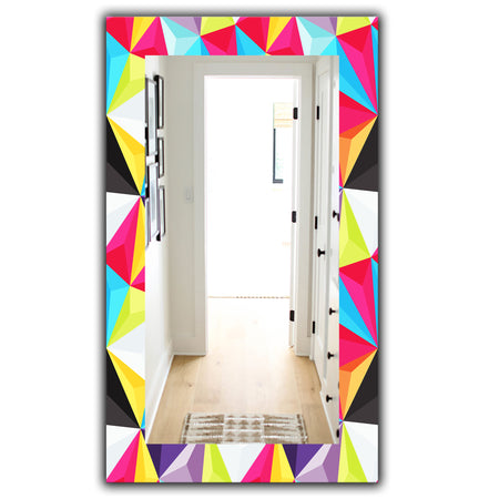 Capricious Colorfields 1 - Modern Mirror - Frameless Wall Mirror