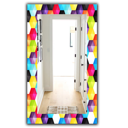 Capricious Colorfields 3 - Modern Mirror - Wall Mirror