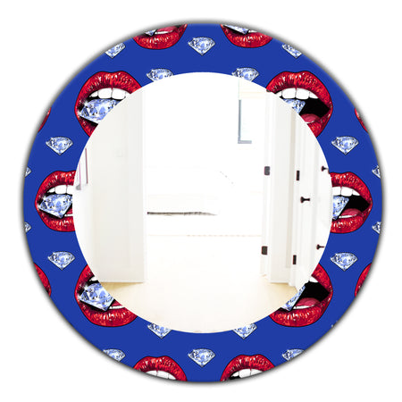 Hot Lips I - Modern Mirror - Oval or Round Wall Mirror