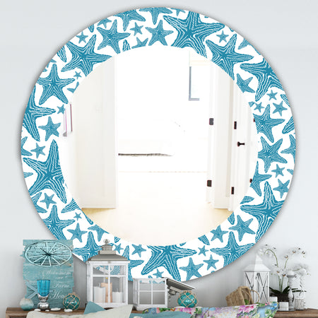 Costal Creatures 4 - Traditional Mirror - Oval or Round Wall Mirror