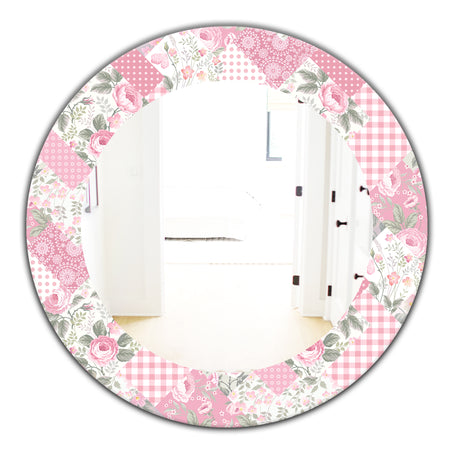 Floral Dew 6 - Traditional Mirror - Oval or Round Wall Mirror