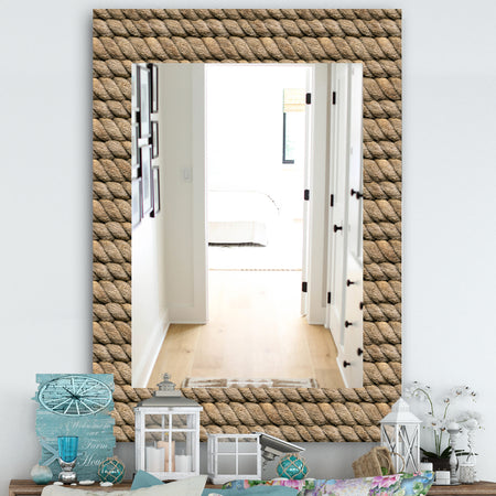 The Gray Barn 'Hemp Rope - Farmhouse Vanity Mirror