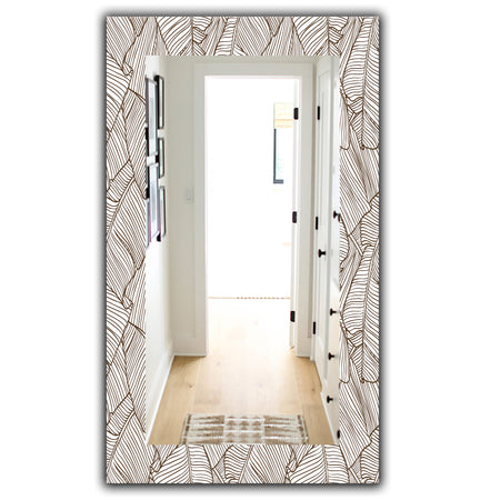 Leaves Of Palm Tree - Bohemian and Eclectic Mirror - Wall Mirror