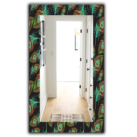 Feathers 5 - Bohemian and Eclectic Mirror - Modern Wall Mirror