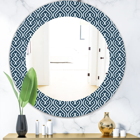 Scandinavian 4 - Mid-Century Mirror - Oval or Round Wall Mirror