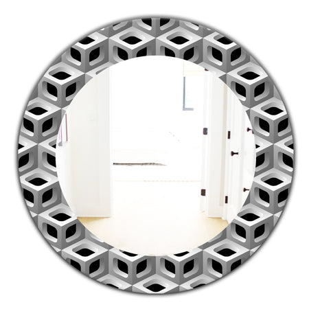 Scandinavian 6 - Mid-Century Mirror - Oval or Round Wall Mirror