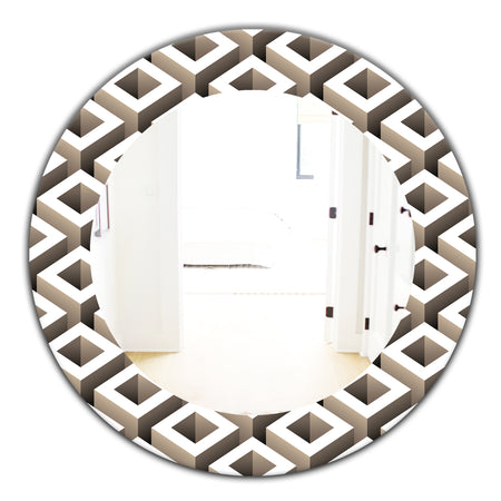 Scandinavian 8 - Mid-Century Mirror - Oval or Round Wall Mirror