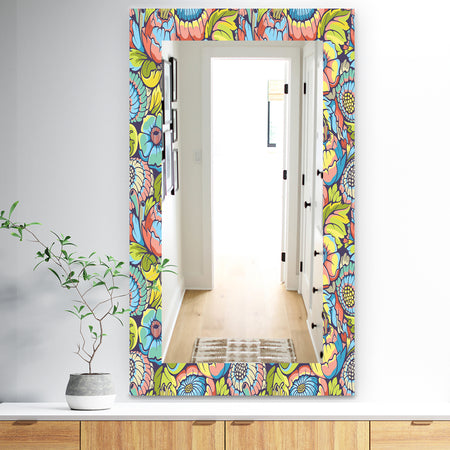 Pink Blossom 10 - Traditional Mirror - Wall Mirror