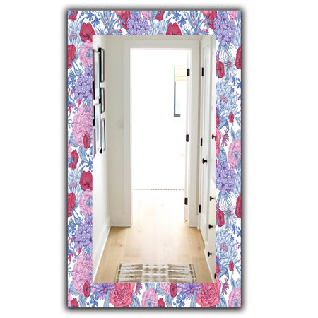 Pink Blossom 20 - Bohemian and Eclectic Mirror - Vanity Mirror