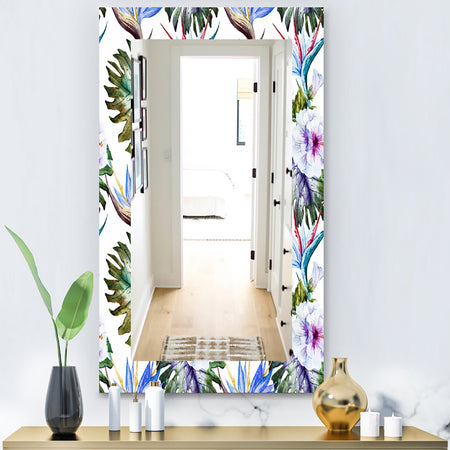 Tropical Mood Foliage 18 - Bohemian and Eclectic Mirror - Vanity Mirror
