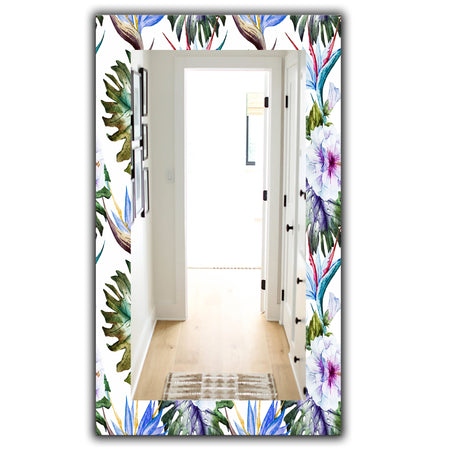 Tropical Mood Foliage 18 - Bohemian and Eclectic Mirror - Vanity Mirror