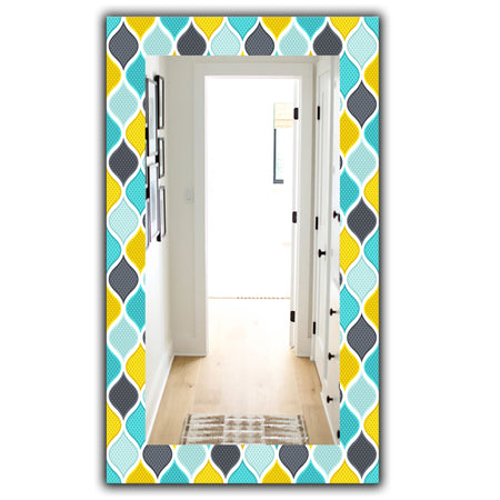 Ornament Geometric Pattern - Bohemian and Eclectic Mirror - Modern Wall Mirror