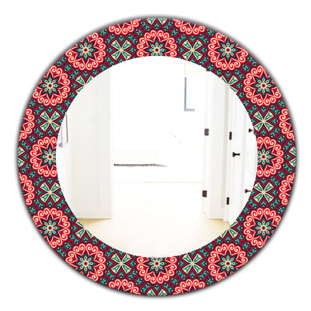 Vintage Decorative Elements - Bohemian and Eclectic Mirror - Oval or Round Wall Mirror