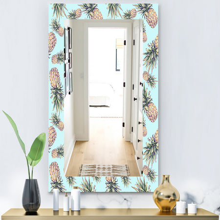 Tropical Mood Pineapple 6 - Bohemian and Eclectic Mirror - Vanity Mirror