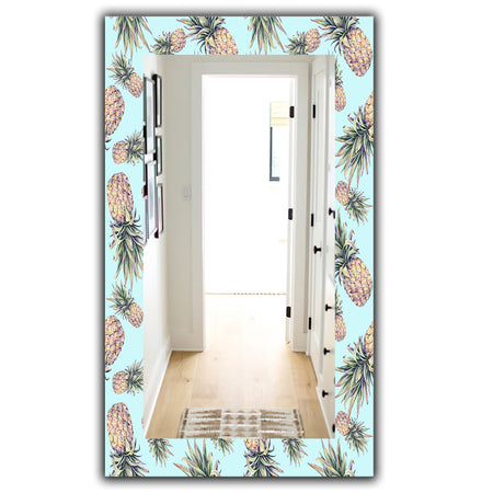 Tropical Mood Pineapple 6 - Bohemian and Eclectic Mirror - Vanity Mirror