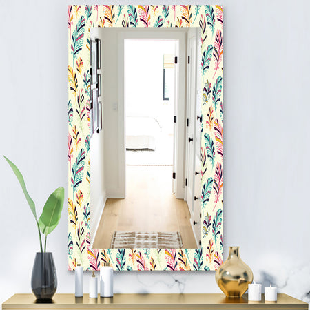 Feathers 26 - Bohemian and Eclectic Mirror - Vanity Mirror