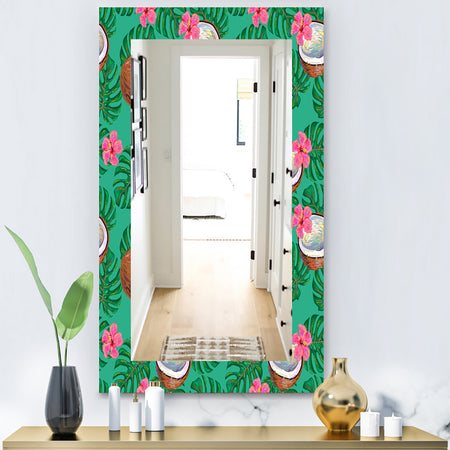 Tropical Mood Foliage 21 - Bohemian and Eclectic Mirror - Vanity Mirror