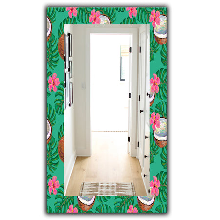 Tropical Mood Foliage 21 - Bohemian and Eclectic Mirror - Vanity Mirror