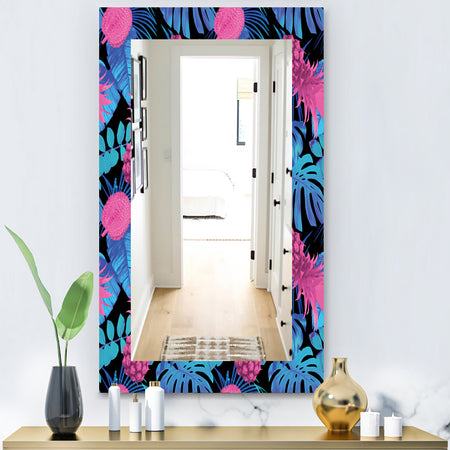 Tropical Mood Blue 8 - Bohemian and Eclectic Mirror - Vanity Mirror