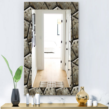 Armor Texture - Bohemian & Eclectic Mirror - Modern Wall Mirror