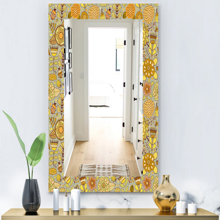 Yellow Moods 22 - Modern Mirror - Wall Mirror