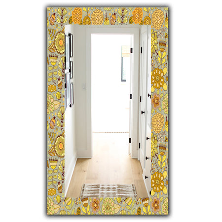 Yellow Moods 22 - Modern Mirror - Wall Mirror