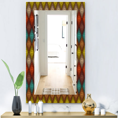 Triangular Colourfields 14 - Modern Mirror - Wall Mirror