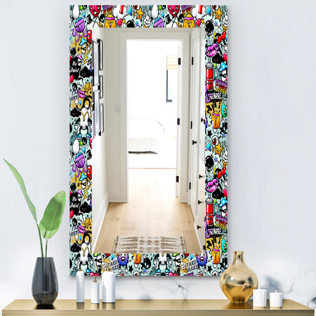 Graffiti Texture - Modern Mirror - Wall Mirror