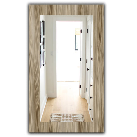Wood III - Mid-Century Mirror - Wall Mirror