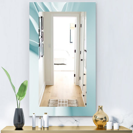 Light Blue Waves 2 - Modern Mirror - Vanity Mirror