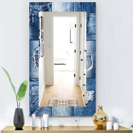 Blue Jeans - Modern Mirror - Vanity Mirror