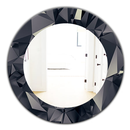 Shades Of Black - Modern Mirror - Oval or Round Wall Mirror