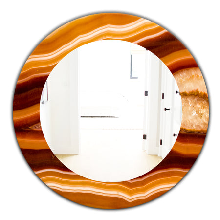 Marbled Geode 1 - Traditional Mirror - Oval or Round Wall Mirror