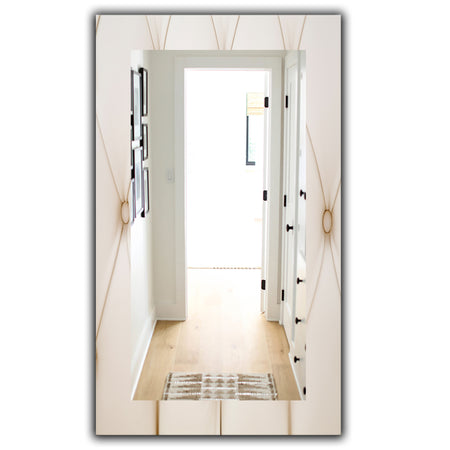 Leather Print II - Modern Mirror - Vanity Mirror