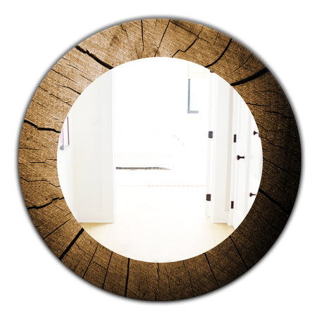 Wood Curve - Traditional Mirror - Oval or Round Wall Mirror