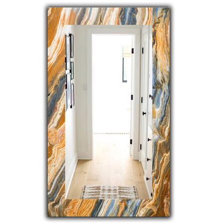 Marbled Geode 4 - Traditional Mirror - Wall Mirror