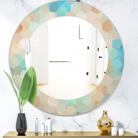 Honeycomb 4 - Modern Mirror - Oval or Round Wall Mirror
